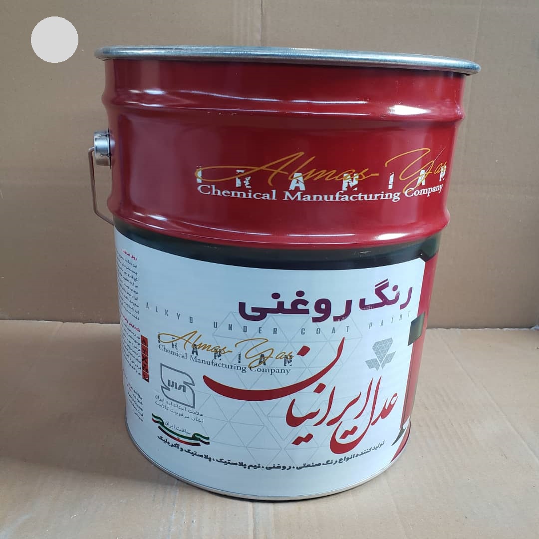 رنگ روغن آلکیدی براق طوسی روشن حلب