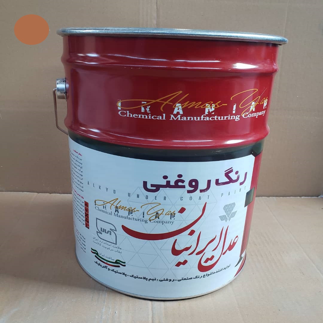 رنگ روغن آلکیدی براق قهوه ای روشن حلب